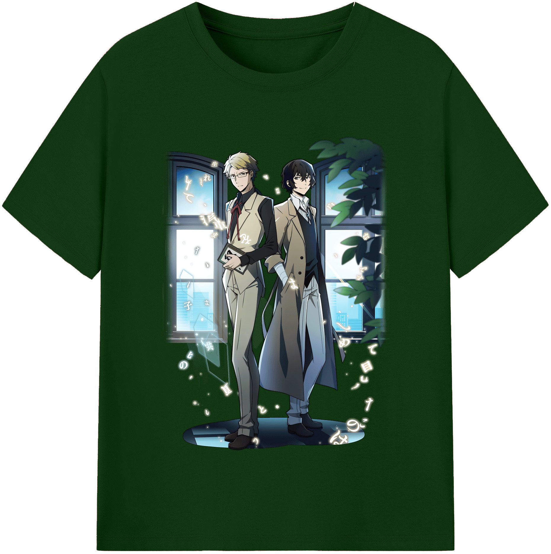 （画像用） 文豪ストレイドッグス Bungo Stray Dogs 綿100％半袖Tシャツ（フロントプリント）